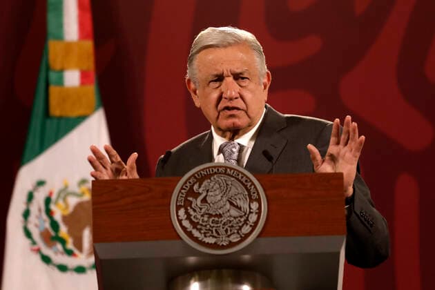 August 22, 2022, Mexico City, Mexico City, Mexico: August 22, 2022, Mexico City, Mexico: Mexican President Andres Manuel Lopez Obrador, speaks during a meeting with the media during his daily morning briefing conference at National Palace. on August 22, 2022 in Mexico City, Mexico. Mexico City Mexico - ZUMAe321 20220822_zia_e321_005 Copyright: xLuisxBarronx xEyepixxGroupx