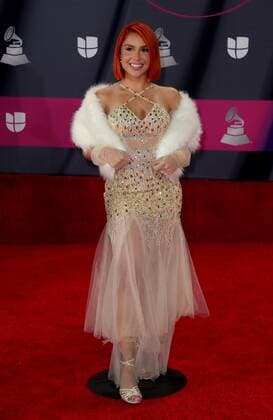 Carla Longoni at arrivals for 23rd Annual Latin GRAMMY Awards 2022, Michelob ULTRA Arena, Mandalay Bay Resort Casino, Las Vegas, NV November 17, 2022. Photo By: MORA Everett Collection at arrivals for 23rd Annual Latin GRAMMY Awards 2022, Michelob ULTRA Arena, Mandalay Bay Resort Casino, Las Vegas, NV November 17, 2022. Photo By: MORA Everett Collection PUBLICATIONXNOTxINxCANxCHNxFRAxITAxJPNxNORxPOLxRUSxESPxUKxUSA
