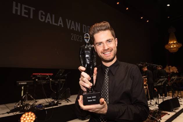 Belgian director Lukas Dhont pictured during the award ceremony of the Ensors Flemish film prizes at the Film Festival Oostende , Saturday 04 February 2023, in Oostende. JAMESxARTHURxGEKIERE 59213560