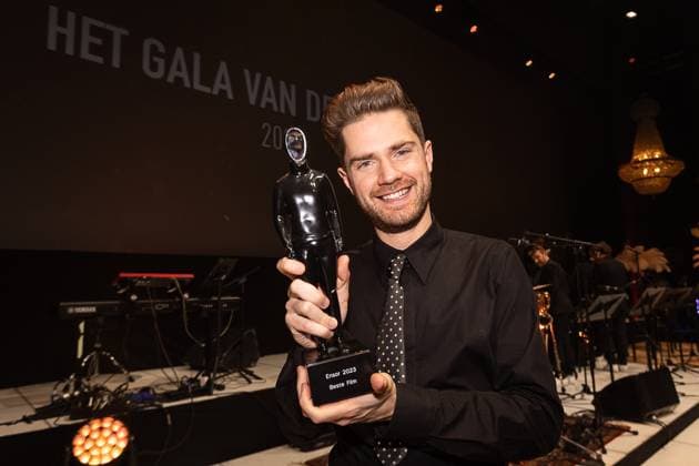 Belgian director Lukas Dhont pictured during the award ceremony of the Ensors Flemish film prizes at the Film Festival Oostende , Saturday 04 February 2023, in Oostende. JAMESxARTHURxGEKIERE 59213582