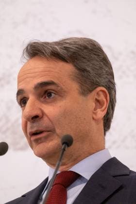 GREECE - ATHENS - PRESENTATION OF THE ARCHITECTURAL PLAN FOR THE EXPANSION AND UPGRADE OF THE NATIONAL ARCHAEOLOGICAL MUSEUM WITH THE PRIME MINISTER KYRIAKOS MITSOTAKIS Greece, Athens on 2023-02-15. Greek Prime Minister Kyriakos Mitsotakis attends and speaks at the presentation of the architectural plan for the expansion and upgrading of the National Archaeological Museum. Photograph by Martin Bertrand. Grece, Athenes le 2023-02-15. Le Premier Ministre Grec Kyriakos Mitsotakis assiste et prend la parole lors de la presentation du plan architectural d agrandissement et de mise a niveau du Musee Archeologique National. Photographie de Martin Bertrand. Athens Greece