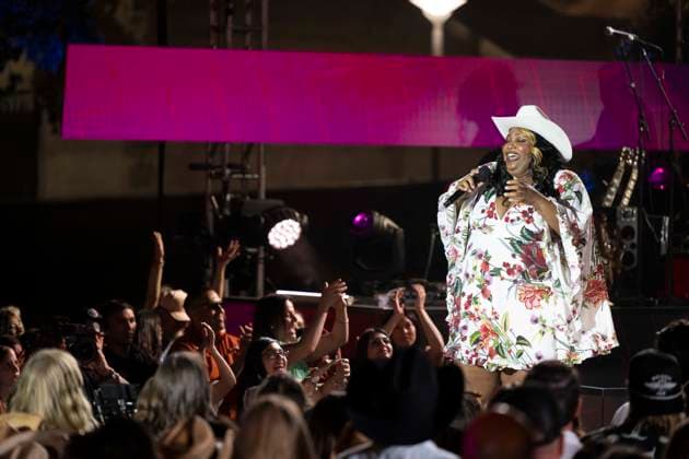 April 1, 2023, Austin, TX, United States: Singers TREA SWINDLE, DEVYN HART and DANICA HART of the country trio Chapel Hart of Poplarville, MS perform for a taping of up and coming acts on the Ram Truck stage at the Country Music Television (CMT) Awards on April 1, 2023 at Austin s Moody Center. Austin United States - ZUMAd150 1027140049st Copyright: xBobxDaemmrichx