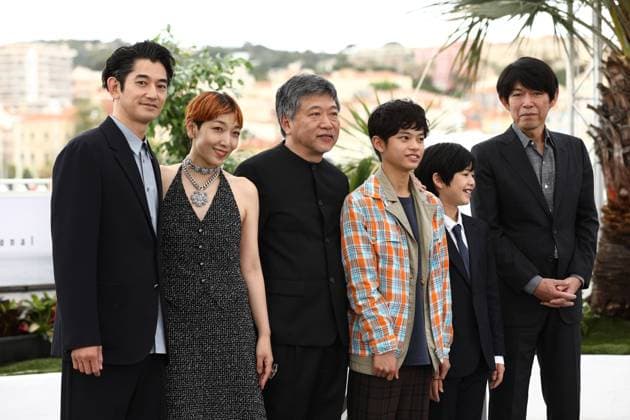 May 18, 2023, Cannes, Cote d Azur, France: Kaibutsu cast and crew members NAGAYAMA EITA, ANDO SAKURA, HIROKAZU KORE-EDA, KUROKAWA SOYA, HIIRAGI HINATA and SAKAMOTO YUJI attend the photocall for Kaibutsu during the 76th Annual Cannes Film Festival at Palais des Festivals on May 18, 2023 in Cannes, France Cannes France - ZUMAc179 20230518_zep_c179_115 Copyright: xMickaelxChavetx
