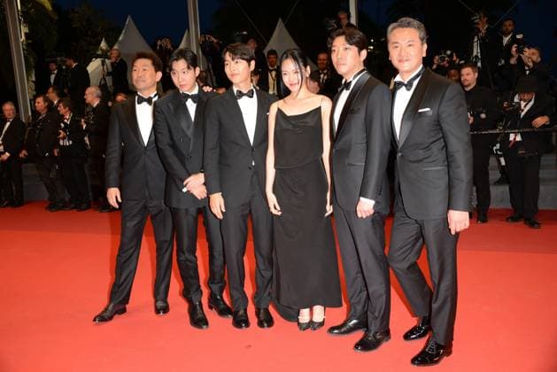 May 24, 2023, CANNES, France: CANNES, FRANCE - MAY 24: (L-R) Han Jae-duk, Xa Bin Hong, Joong Ki Song, Hyoung Seo Kim, Kim Chang-Hoon and guest attend the Il Sol Dell Avvenire (A Brighter Tomorrow) red carpet during the 76th annual Cannes film festival at Palais des Festivals on May 24, 2023 in Cannes, France. CANNES France - ZUMAi09_ 20230524_zaf_i09_030 Copyright: xFrederickxInjimbertx
