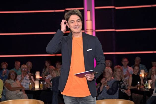 MDR - Riverboat. Moderator Matze Knop anläßlich der Aufzeichnung der MDR - Talkshow Riverboat am 02.06.2023 in der Mediacity Leipzig. 20230602ADO0002