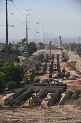 September 1, 2023, Tijuana, Baja California, Mexico: The construction of the Tijuana Otay II US-Mexico Port of Entry checkpoint, which is being executed by engineers from the Mexican Ministry of National Defense, has progressed extensively as they expect it to be completed by December of this year, even before the United States, which now is estimated that said US side of the port of entry could open in 2026 and not at the end of 2024. The construction of the Otay II port of entry was achieved through a binational agreement with the US, mainly with California. On October 24, 2022, the government of Mexico and California signed an agreement regarding the new Otay II †Otay Mesa East international border crossing and port, which will h - ZUMAm180 20230901_zip_m180_006 Copyright: xCarlosxA.xMorenox