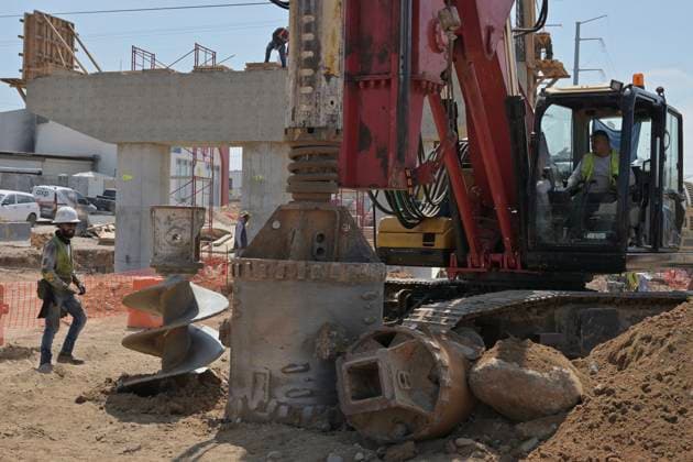 September 1, 2023, Tijuana, Baja California, Mexico: The construction of the Tijuana Otay II US-Mexico Port of Entry checkpoint, which is being executed by engineers from the Mexican Ministry of National Defense, has progressed extensively as they expect it to be completed by December of this year, even before the United States, which now is estimated that said US side of the port of entry could open in 2026 and not at the end of 2024. The construction of the Otay II port of entry was achieved through a binational agreement with the US, mainly with California. On October 24, 2022, the government of Mexico and California signed an agreement regarding the new Otay II †Otay Mesa East international border crossing and port, which will h - ZUMAm180 20230901_zip_m180_007 Copyright: xCarlosxA.xMorenox