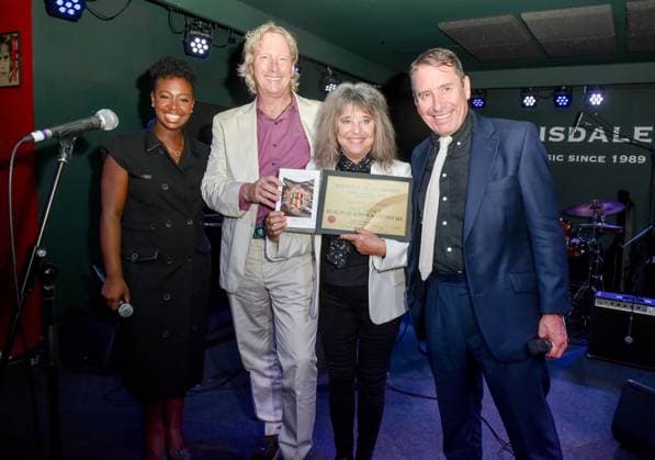 The Boisdale Music Awards, - 20 Sep 2023, Boisdale of Canary Wharf, London, UK Jools Holland, YolanDa Brown, Ranald Macdonald and Suzi Quatro at The Boisdale Music Awards, - 20 Sep 2023, Boisdale of Canary Wharf, London, UK, Credit:Jules Annan Avalon Copyright: xJulesxAnnanx xAvalonx 0807182280