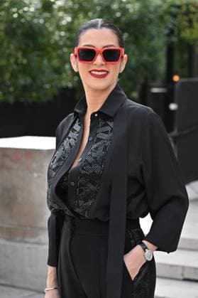 PFW Elie Saab Arrivals Guest attending the Elie Saab S S 2024 show during Paris Fashion Week on September 30, 2023 in Paris, France. Photo by Julien Reynaud APS-Medias ABACAPRESS.COM Paris France Copyright: xReynaudxJulien APS-Medias ABACAx 869874_018 ReynaudxJulien APS-Medias ABACAx 869874_018