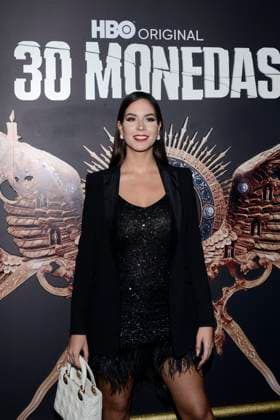 October 26, 2023, Mexico City, Ciudad de Mexico, Mexico: October 25, 2023, Mexico City, Mexico: Vanessa Lo³pez Attends the black carpet of the season 2 Premiere of the 30 Monedas Tv Series by HBO, at Salon Barcelona. on October 25, 2023 in Mexico City, Mexico. Mexico City Mexico - ZUMAe321 20231026_zea_e321_041 Copyright: xCarlosxTischler xEyepixxGroupx