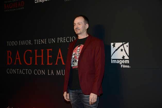 January 30, 2024, Mexico City, Ciudad de Mexico, Mexico: January 30, 2024, Mexico City, Mexico: Director Alberto Corredor poses for photos during the red carpet of Baghead at Cinepolis Miyana. on January 30, 2024, Mexico City, Mexico. Mexico City Mexico - ZUMAe321 20240130_zea_e321_006 Copyright: xCarlosxTischler xEyepixxGroupx