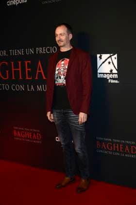 January 30, 2024, Mexico City, Ciudad de Mexico, Mexico: January 30, 2024, Mexico City, Mexico: Director Alberto Corredor poses for photos during the red carpet of Baghead at Cinepolis Miyana. on January 30, 2024, Mexico City, Mexico. Mexico City Mexico - ZUMAe321 20240130_zea_e321_016 Copyright: xCarlosxTischler xEyepixxGroupx
