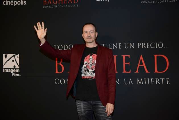 January 30, 2024, Mexico City, Ciudad de Mexico, Mexico: January 30, 2024, Mexico City, Mexico: Director Alberto Corredor poses for photos during the red carpet of Baghead at Cinepolis Miyana. on January 30, 2024, Mexico City, Mexico. Mexico City Mexico - ZUMAe321 20240130_zea_e321_029 Copyright: xCarlosxTischler xEyepixxGroupx