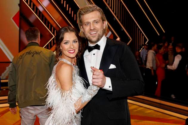 Tillman Schulz mit Patricija Ionel bei der Kennenlern-Show der 17. Staffel der RTL-Tanzshow Let s Dance im MMC Coloneum. Köln, 23.02.2024