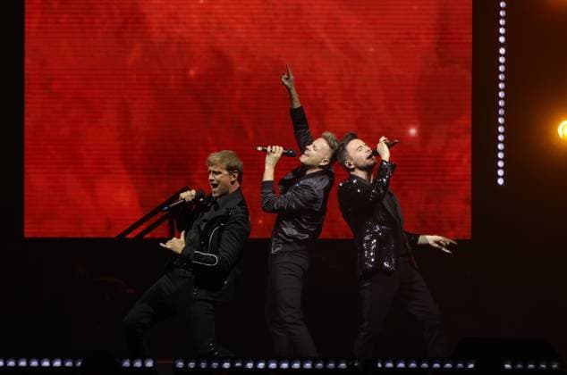 March 22, 2024, Mexico City, Ciudad de Mexico, Mexico: March 22, 2024, Mexico City, Mexico: Nicky Byrne, Shane Filan, Kian Egan members of te Irish band Westlife performs during The Wild Dreams tour at the Arena CDMX. on March 22, 2024 in Mexico City, Mexico. Mexico City Mexico - ZUMAe321 20240322_zea_e321_029 Copyright: xLuisxMarin xEyepixxGroupx