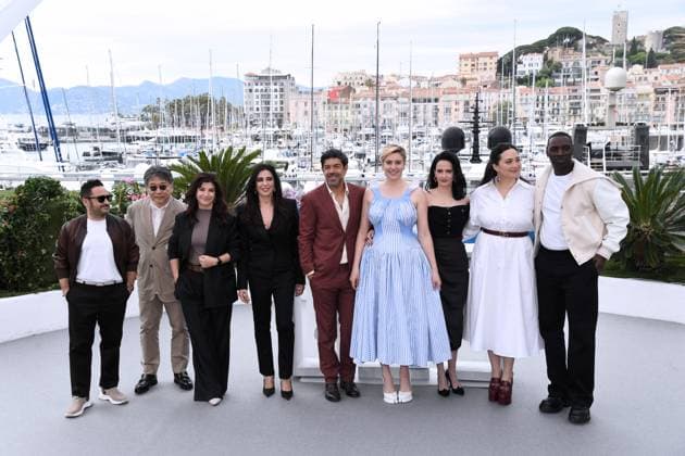 77th Cannes Film Festival 2024, Jury Photocall Cannes, 77th Cannes Film Festival 2024, Jury Photocall In the photo: Juan Antonio Bayona, Kore-Eda Hirokazu, Ebru Ceylan, Nadine Labaki, Pier Pierfrancesco Favino, Greta Gerwig, Eva Green, Lily Gladstone, Omar Sy Cannes France Copyright: xIPA ABACAx
