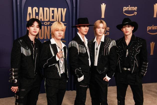 May 15, 2024, Frisco, Tx, USA: P1Harmony - Keeho, Theo, Jiung, Intak, Soul, Jongseob attend the 59th Academy of Country Music Awards at Omni Frisco Hotel at The Star on May 16, 2024 in Frisco, Texas. Frisco USA - ZUMAs181 20240515_zea_s181_191 Copyright: xOzziexBx