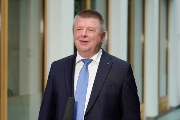 Vorstellung des Verfassungsschutzberichts 2023, Thomas Haldenwang Pressekonferenz Vorstellung des Verfassungsschutzberichts 2023 mit Bundesministerin des Innern und für Heimat Nancy Faeser und Thomas Haldenwang, Präsident des Bundesamtes für Verfassungsschutz (BfV) in der BPK Berlin Berlin GER