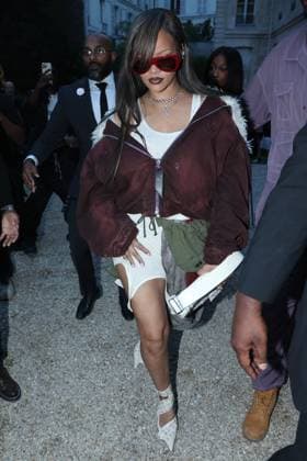 PFW A$AP Rocky s, AMERICAN SABOTAGE, Presented by AWGE Front Row Rihanna attending the A$AP Rocky s, AMERICAN SABOTAGE, Presented by AWGE Menswear Spring Summer 2025 show as part of Paris Fashion Week in Paris, France on June 21, 2024. Photo by Jerome Dominé ABACAPRESS.COM Copyright: xDominexJerome ABACAx