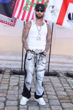 PFW A$AP Rocky s, AMERICAN SABOTAGE, Presented by AWGE Front Row Maluma attending the A$AP Rocky s, AMERICAN SABOTAGE, Presented by AWGE Menswear Spring Summer 2025 show as part of Paris Fashion Week in Paris, France on June 21, 2024. Photo by Jerome Dominé ABACAPRESS.COM Copyright: xDominexJerome ABACAx