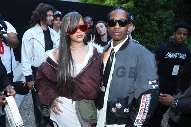 PFW A$AP Rocky s, AMERICAN SABOTAGE, Presented by AWGE Front Row Rihanna and Asap Rocky attending the A$AP Rocky s, AMERICAN SABOTAGE, Presented by AWGE Menswear Spring Summer 2025 show as part of Paris Fashion Week in Paris, France on June 21, 2024. Photo by Jerome Dominé ABACAPRESS.COM Copyright: xDominexJerome ABACAx