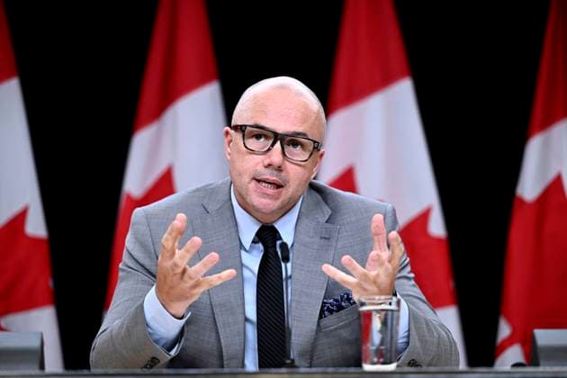 July 9, 2024, Ottawa, On, CAN: Alex Benay, Associate Deputy Minister at Public Services and Procurement Canada, speaks about the work to standardize and simplify HR and pay practices across the public service, during a news conference at the National Press Theatre in Ottawa, on Tuesday, July 9, 2024. Ottawa CAN - ZUMAc35_ 20240709_zaf_c35_084 Copyright: xJustinxTangx