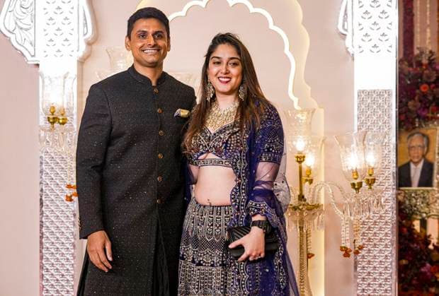 Anant Ambani-Radhika Merchant s wedding Mumbai: Bollywood actor Aamir Khan s daughter Ira Khan with husband Nupur Shikhare upon their arrival to attend Anant Ambani and Radhika Merchant s wedding, at Jio World Convention Centre, in Mumbai, Friday, July 12, 2024. (PTI Photo Kunal Patil)(PTI07_12_2024_000339A) Mumbai Maharashtra India Copyright: x-x (PTI07_12_2024_000339A)