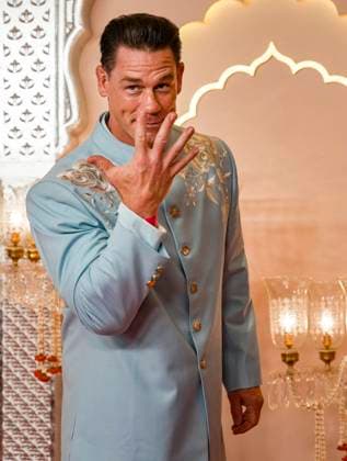 Anant Ambani-Radhika Merchant s wedding Mumbai: Former WWF wrestler and actor John Cena upon his arrival to attend Anant Ambani and Radhika Merchant s wedding, at Jio World Convention Centre, in Mumbai, Friday, July 12, 2024. (PTI Photo Kunal Patil)(PTI07_12_2024_000254A) Mumbai Maharashtra India Copyright: x-x (PTI07_12_2024_000254A)