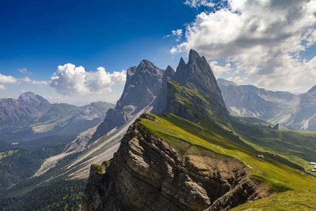 Dolomites, South Tyrol, Geissler Group, Seceda - hiking, trekkin, Dolomites, Mountains in South Tyrol, Geissler Group, Seceda - hiking, trekking, traveling, Dolomites, Mountains in South Tyrol, Geissler Group, Seceda - hiking, trekking, traveling, 19.07.2024, Copyright: xDFleck188x Panthermedia37596043.jpg