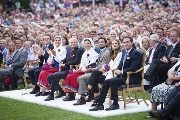 Prins Daniel, kronprinsessan Victoria, kung Carl XVI Gustaf, drottning SIlvia, prins Carl Philip, prinsessan Madeleine och hennes man Christopher O Neill Victoriadagen i Borgholm, Öland 2013-07-14 (c) WIXTRÖM PETER Aftonbladet IBL Bildbyra * * * EXPRESSEN OUT * * * AFTONBLADET 85326 kungahus Sverige x2512x Copyright: xPeterxWixtröm Aftonbladet TTx
