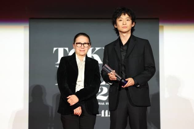 Tokyo International Film Festival, Preisverleihung Enyedi Ildiko, Dong Zijian, November 06, 2024 - Dong Zijian, speak after winning Award for Best Artistic Conrtribution for the film My Friend An Delie during the 37th Tokyo International Film Festival. award ceremony, in Tokyo, Japan on November 06, 2024. , aflo_272504565.jpg,