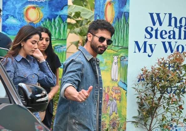 Mumbai, India, 19, DECEMBER, 2024: Saif Ali Khan and Kareena Kapoor Khan were spotted with Karishma Kapoor, Shahid Kapoor, and Mira Kapoor at a school annual day event. The stars gathered to support their kids, exuding charm and warmth at the celebration. Copyright: xx