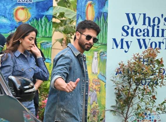 Mumbai, India, 19, DECEMBER, 2024: Saif Ali Khan and Kareena Kapoor Khan were spotted with Karishma Kapoor, Shahid Kapoor, and Mira Kapoor at a school annual day event. The stars gathered to support their kids, exuding charm and warmth at the celebration. Copyright: xx
