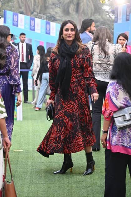 Mumbai, India, 19, DECEMBER, 2024: Saif Ali Khan and Kareena Kapoor Khan were spotted with Karishma Kapoor, Shahid Kapoor, and Mira Kapoor at a school annual day event. The stars gathered to support their kids, exuding charm and warmth at the celebration. Copyright: xx