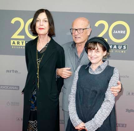 Angela Winkler, Volker Schloendorff und Katharina Thalbach bei der Premiere von DIE BLECHTROMMEL - Directors Cut, in Berlin im Kino Filmkunst 66, Eroeffnung des Festival -20 Jahre Arthaus-, Berlin Deutschland, Germany