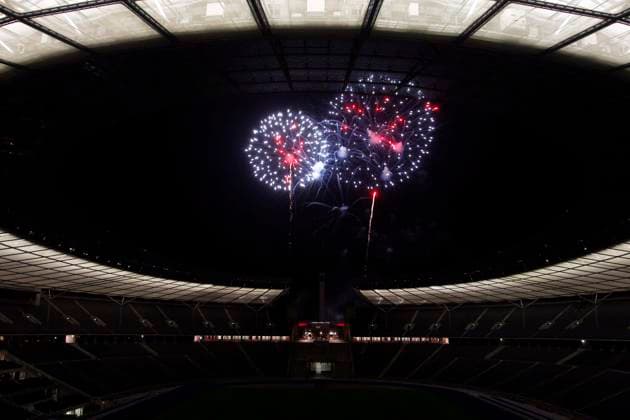 Pyronale 2011, Feuerwerkschampionat auf dem Maifeld am Berliner Olympiastadion, Berlin Deutschland, Germany
