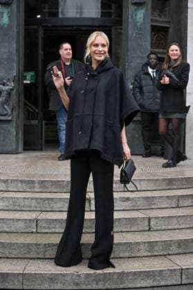 PFW Haute Couture Elie Saab Outside Arrivals JR Poppy Delevingne at Elie Saab show during Haute Couture Fashion Week in Paris, France on January 29, 2025. Photo by Julien Reynaud APS-Medias ABACAPRESS.COM Paris France Copyright: xReynaudxJulien APS-Medias ABACAx