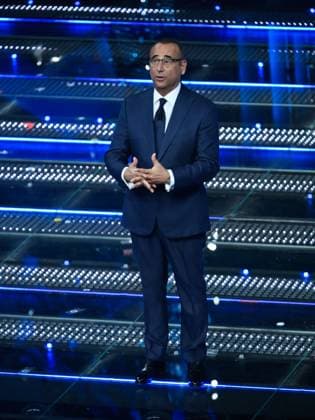 : Sanremo, 75th Italian Song Festival 2025 - Fourth Evening. In the photo Carlo Conti - ZUMAp169 20250214_zea_p169_1089 Copyright: xMaurizioxD Avanzox