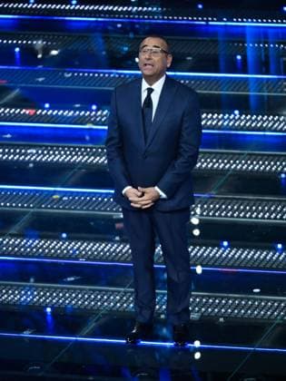 : Sanremo, 75th Italian Song Festival 2025 - Fourth Evening. In the photo Carlo Conti - ZUMAp169 20250214_zea_p169_1090 Copyright: xMaurizioxD Avanzox