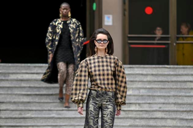 February 18, 2025, Madrid, Madrid, SPAIN: The Museo del Traje in Madrid has hosted the fashion show by designer Duyos, where the designer presents TECNO, his autumn-winter 2025-2026 collection. The designer is parading for the first time outside MBFWMadrid and he does so with a carefully crafted and groundbreaking staging and a clear message to combat ageism and defend that beauty is diverse and ageless. On this unique catwalk at the Museo del Traje, with its imposing main staircase as its cornerstone, more than 40 models, aged between 18 and 64, will showcase the firm s new proposals. Duyos gives visibility to women over 50 who were no longer active, recovering some of the protagonists of his shows in the 90s and 2000s. Among them, Laura S - ZUMAz108 20250218_znp_z108_093 Copyright: xRichardxZubelzux