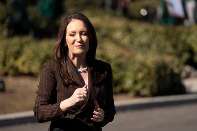 Secretary of Agriculture Brooke Rollins speaks to the media United States Secretary of Agriculture Brooke Rollins speaks to the media at the White House in Washington, DC, February 14, 2025, headed out to Florida. Credit: Chris Kleponis CNP AdMedia Washington District of Columbia United States of America EDITORIAL USE ONLY Copyright: xx CKB00429 CNP AdMediax admphotostwo918061