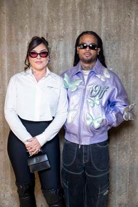 Photocall of the Off White fashion show, at the headquarters of the French Communist Party PCF , Fashion Collection Prêt à Porter Fall Winter 2025 2026 during Paris Fashion Week PFW Kalash and his wife and manager Clara Kata at the photocall of the Off White fashion show, at the headquarters of the French Communist Party PCF , Fashion Collection Ready to Wear Fall Winter 2025 2026 during Paris Fashion Week PFW , in Paris, France, March 6, 2025 Pierre Perusseau Bestimage Photocall of the Off White fashion show, at the headquarters of the French Communist Party PCF , Fashion Collection Ready to Wear Fall Winter 2025 2026 during Paris Fashion Week PFW , in Paris, France, March 6, 2025 Paris France Copyright: xPerusseaux-xDaxSilvax xBestimagexPerusseaux-xDaxSilvax xBestimagex