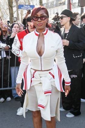 Arrivals at the Off White fashion show, at the headquarters of the French Communist Party PCF , Fashion Collection Prêt à Porter Fall Winter 2025 2026 at Paris Fashion Week PFW American rapper Yung Miami Caresha Romeka Brownle at the arrivals at the Off White fashion show, at the headquarters of the French Communist Party PCF , Fashion Collection Ready to Wear Fall Winter 2025 2026 during Paris Fashion Week PFW , in Paris, France, March 6, 2025 Christophe Clovis Bestimage Arrivals at the Off White fashion show, at the headquarters of the French Communist Party PCF , Fashion Collection Ready to Wear Fall Winter 2025 2026 during Paris Fashion Week PFW , in Paris, France, March 6, 2025 Paris France Copyright: xChristophexClovisx xBestimagexChristophexClovisx xBestimagex
