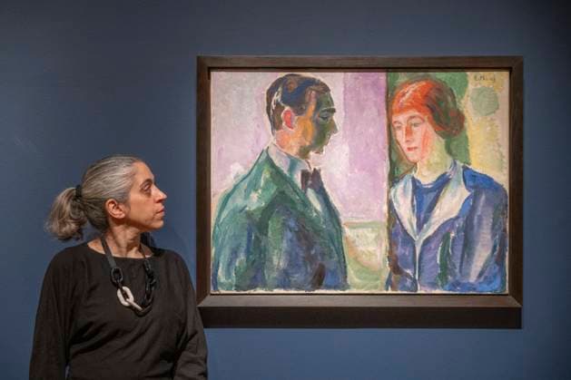 Edvard Munch Portraits, exhibition at the National Portrait Gallery in London, UK, on 12th March,2025 National Portrait Gallery, London, UK. 12th March, 2025. Preview of Edvard Munch Portraits exhibition, the first exhibition in the UK to focus exclusively on Munch as a portraitist, including works from the 1880s - 1920s never before seen in the UK., Credit:MALCOLM PARK Avalon Copyright: xMALCOLMxPARKx xAvalonx 0974936606