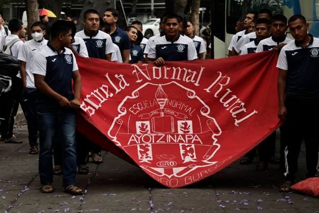 March 26, 2025, Mexico City, Cdmx, Mexico: Mothers, fathers, relatives, and classmates of the 43 students from Ayotzinapa, Guerrero, demonstrate on Paseo de la Reforma Avenue to demand that the government of Claudia Sheinbaum resolve the forced disappearance of the students, which occurred 10 years ago; the Mexican Army, the municipal police, and organized crime are being blamed for this incident. Mexico City Mexico - ZUMAp204 20250326_zip_p204_036 Copyright: xJosuexPerezx