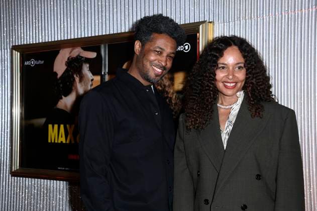 Sekou Neblett und Joy Denalane bei der Premiere der ARD Doku-Serie Max & Joy - Komm näher in der Astor Film Lounge. Berlin, 07.05.2025