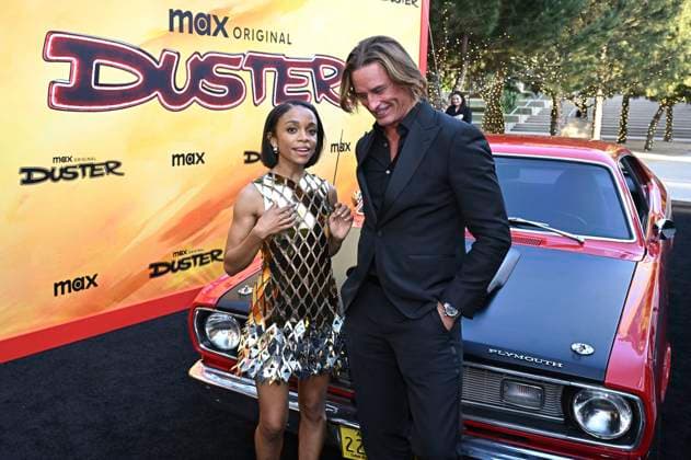 Rachel Hilson und Josh Holloway bei der Premiere der HBO Max Original Serie Duster in den Universal Studios. Universal City, 08.05.2025