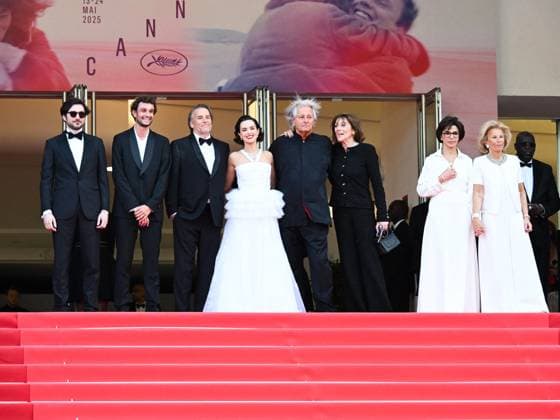 Cannes, 78th Cannes Film Festival 2025 - evening 5 - red carpet of the film Die, My Love Cannes, 78th Cannes Film Festival 2025 - evening 5 - red carpet of the film Die, My Love . In the photo Guillaume Marbeck, Aubry Dullin, Richard Linklater, Zoey Deutch, Laurent Petin, Michèle Halberstadt, Rachida Dati and the president of Cannes Iris Knobloch Cannes France Copyright: xIPA ABACAx