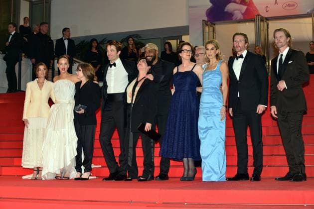 May 17, 2025, Cannes, France: CANNES, FRANCE - MAY 17: Justine Ciarrocchi, Jennifer Lawrence, Sissy Spacek, Robert Pattinson, Lynne Ramsay, Andrea Calderwood, LaKeith Stanfield, Molly Smith and Trent Luckinbill attend the Die My Love red carpet at the 78th annual Cannes Film Festival at Palais des Festivals on May 17, 2025 in Cannes, France Cannes France - ZUMAi09_ 20250517_zaf_i09_051 Copyright: xFrederickxInjimbertx