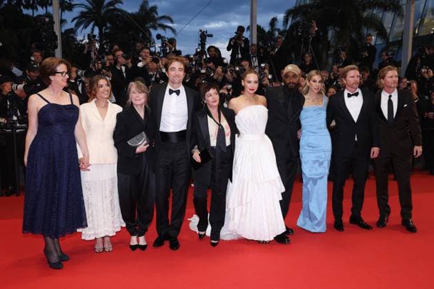 Cannes Die My Love Screening JD Andrea Calderwood, Justine Ciarrocchi, Sissy Spacek, Robert Pattinson, Lynne Ramsay, Jennifer Lawrence, LaKeith Stanfield, Molly Smith, Thad Luckinbill and Trent Luckinbill attend the Die My Love red carpet at the 78th annual Cannes Film Festival at Palais des Festivals on May 17, 2025 in Cannes, France. Photo by Jerome Domine ABACAPRESS.COM Cannes France Copyright: xDominexJerome ABACAx